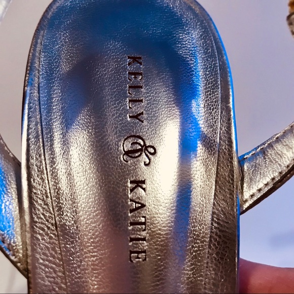 Kelly & Katie silver tone slingback heels - Picture 4 of 6